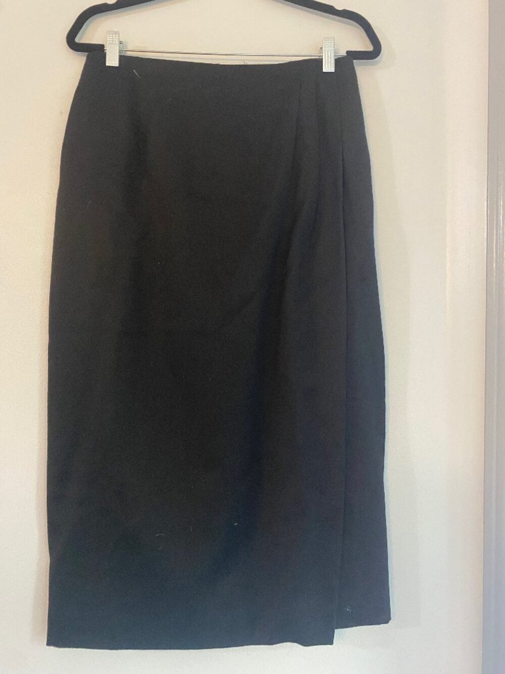Liz Claiborne Collection Black Wrap Pencil Skirt